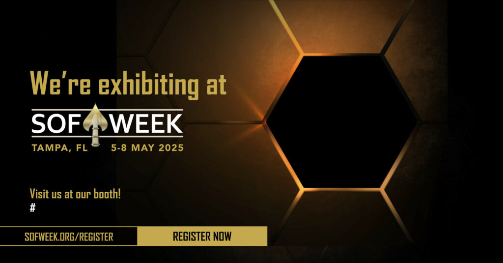 black, we’re exhibiting, logo