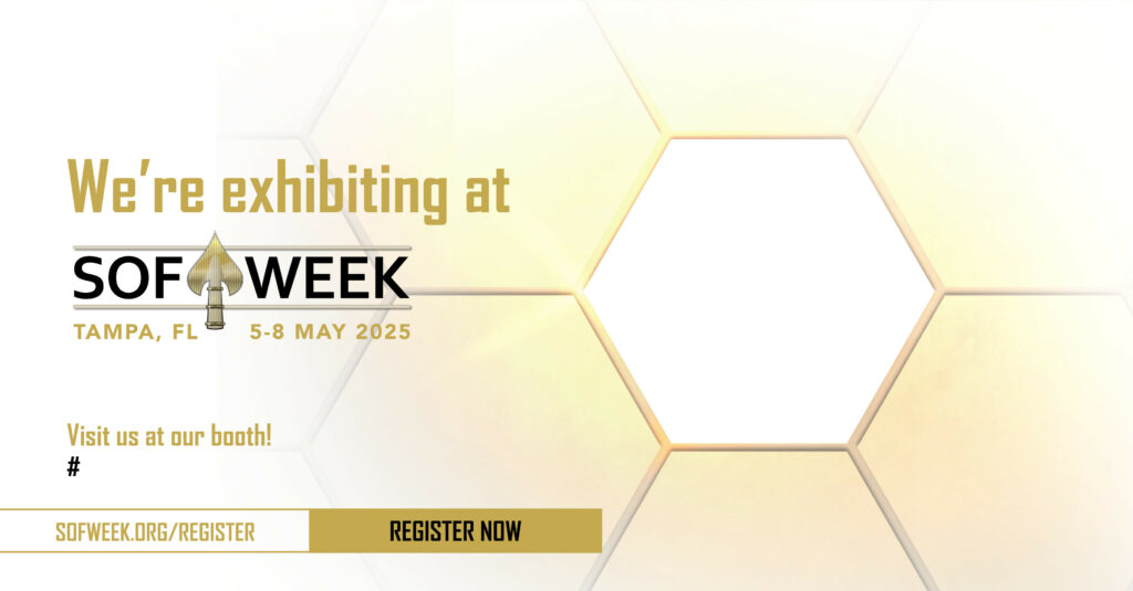 white, we're exhibiting, logo