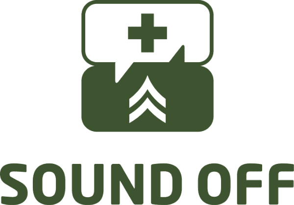 sound off logo green logo